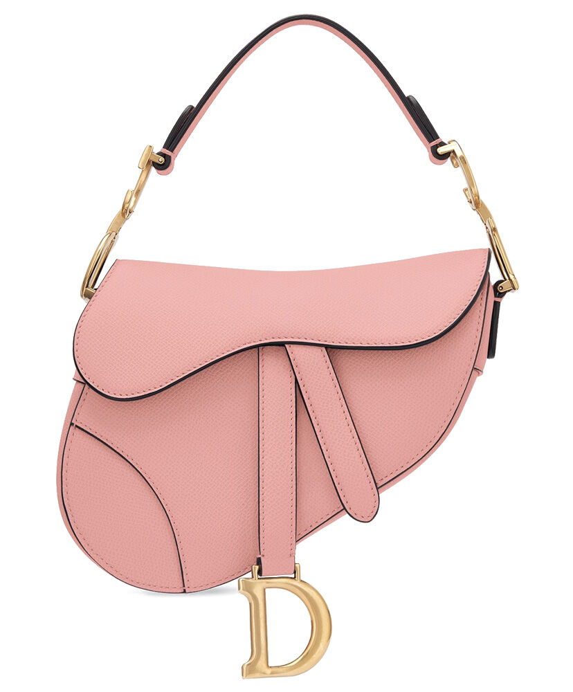 Christian Dior Mini Saddle Calfskin Bag Pink